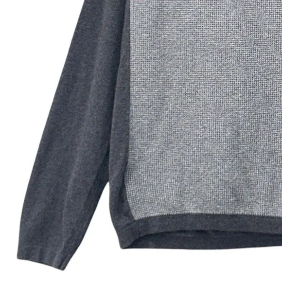 Eddie Bauer‎ Wool Waffle Knit Sweater Gray Medium - Picture 4 of 12